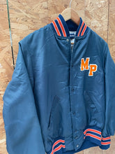 Vintage 80s Blue Orange Varsity Jacket Men's Mufflers & Pipes Waukesha by Holloway  Size S